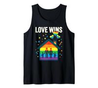 Love Wins Cotización Rainbow Equality LGBTQ All Camiseta sin Mangas