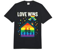 Love Wins Cotización Rainbow Equality LGBTQ All Comfort Colors Adult Heavyweight T-Shirt