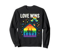 Love Wins Cotización Rainbow Equality LGBTQ All Sudadera