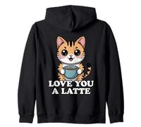 Love You A Latte Sudadera con Capucha