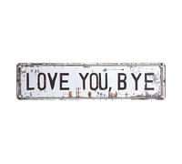 Love You Bye Sign Decoración para hogar Rústico Granja Arte de la pared Decoraciones Expresar amor y calidez para amante de la familia Arte de la pared Granja
