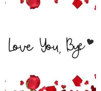 Love You Bye Wooden Door Topper Sign - Creative Script Wall Art For Hallway & Entryway | Modern Black Wooden Home Decor For Bedroom & Living Room | Romantic Valentine's Day Gift Idea