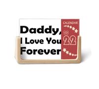 Love You Dad Festival Quote 2022 Calendario de escritorio planificador 12 meses
