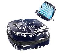 Love You Galaxy Heart Period Pouch portátil, bolsa de almacenamiento de tampón para servilletas sanitarias, Varios colores, 4.7x6.6x6.6 in/12x17x17 cm