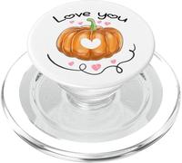 Love You Pumpkin Spice Life Otoño Lindo Pareja Coincidencia PopSockets PopGrip para MagSafe