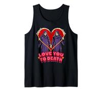 Love You to Death Valentine Sarcastic Funny Adult Humor Camiseta sin Mangas
