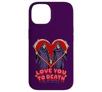Love You to Death Valentine Sarcastic Funny Adult Humor Carcasa para iPhone 14