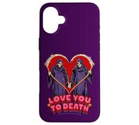 Love You to Death Valentine Sarcastic Funny Adult Humor Carcasa para iPhone 16 Plus