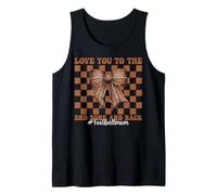 Love You To The End Zone And Back #Footballmom Día de la Madre Camiseta sin Mangas