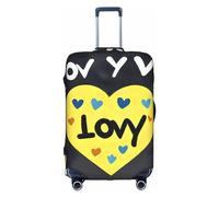 Love You With All My Heart - Funda de equipaje lavable, resistente a los arañazos, para equipaje de 18 a 32 pulgadas, Blanco, S