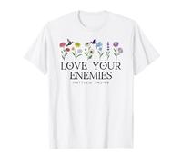 Love Your Enemies Christian Bible Verse Matthew 5:43 5 44 Camiseta