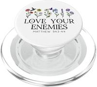 Love Your Enemies Christian Bible Verse Matthew 5:43 5 44 PopSockets PopGrip para MagSafe