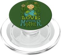 Love Your Mother Earth Gaia Diosa Naturaleza Diseño Espiritual PopSockets PopGrip para MagSafe