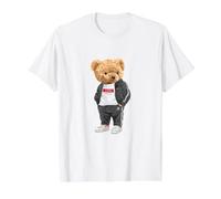Love Yourself, Enjoy Wear Cool Illustration Teddy Bear Style Camiseta gráfica económica, Hombre, Blanco, XL