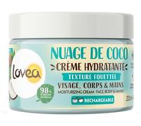 Lovea - Nube de coco - Crema hidratante multiusos - Cara, cuerpo y manos - Hidratación 24 h - Para toda la familia - a partir de 3 años - 99% de origen natural - vegano - Fabricado en Francia - 200 ml