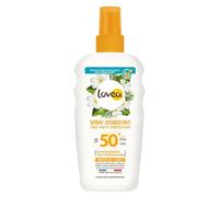 Lovea Spray hidratante de protección solar Monoï de Tahití, 150 ml (SPF 50)