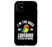 Lovebird Enthusiast The Boss Black Masked Agapornis Carcasa para iPhone 11