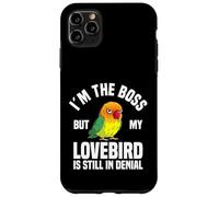Lovebird Enthusiast The Boss Black Masked Agapornis Carcasa para iPhone 11 Pro MAX