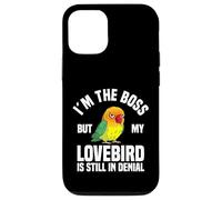 Lovebird Enthusiast The Boss Black Masked Agapornis Carcasa para iPhone 12/12 Pro