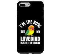 Lovebird Enthusiast The Boss Black Masked Agapornis Carcasa para iPhone 7 Plus/8 Plus