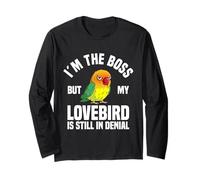 Lovebird Enthusiast The Boss Black Masked Agapornis Manga Larga