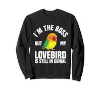 Lovebird Enthusiast The Boss Black Masked Agapornis Sudadera