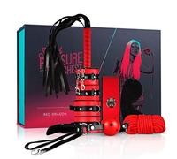 Cofre del Placer Secreto - kit BDSM avanzado 10 piezas (rojo)