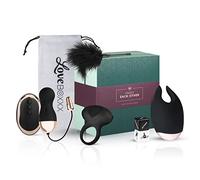 LoveBoxxx - Parejas Románticas con Vibrador del clítoris- Huevo vibrador con control remoto- Anillo vibrador del pene- Dados sexuales y Bolsa de juguetes - Todo Incluido