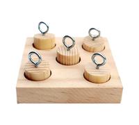 Lovebrds Peg Toy Wooden, Juguetes para loros, Juguetes para loros, Herramienta de juego de alivio del estrés loro para periquitos de tortolitos, dispositivo de entrenamiento de oces