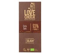 lovechock Barra de Chocolate Crudo Ecológico 93% Vegano 70 g