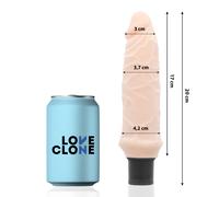 LOVECLONE IVAR Vibrador Realístico - Tecnología De Lubricación Automática Para Uso Fácil
