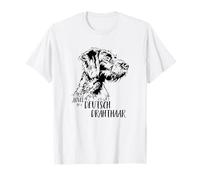 Loved by a Deutsch Drahthaar Perros con texto en alemán Camiseta