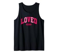 Loved John 3:16 Pink Faith Scripture Camiseta sin Mangas