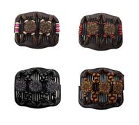 LOVEF 4 Pcs Wood Double Combs Magic Hair Clips Women Hair Combs Bun Maker Hair Accessories