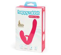 LoveHoney Happy Rabbit Strapless Strap On Rabbit Vibe Pink 100 g