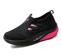 lovejin Mujer Zapatillas Deportivas de Correr Plataforma Cuña Zapatos Moda Fitness Adelgazar Planos Sneakers