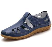 lovejin Sandalias para Mujer Punta Cerrada Sandalias de Verano Cómodos Casual Mocasines Moda Loafers Zapatos Plano