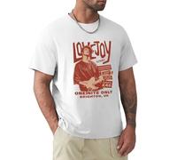 Lovejoy Concert Tickets Men's T-Shirt Unisex White Cotton Hip Hop Print tee Shirts XXL