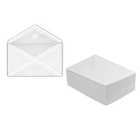 Lovelegis Juego de 200 sobres blancos de 11,4 x 16,2 cm, encolado en húmedo, sin ventana, ideales para cartas de invitación y correspondencia personal y comercial