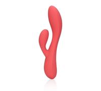Loveline - vibrador impermeable recargable con estimulador (rosa)