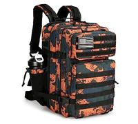 Lovelinks21 Mochila táctica de asalto de 45 litros con mochila impermeable Molle para mochilas tácticas, Camuflaje Marte, L, Mochila