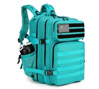 Lovelinks21, Mochila táctica de asalto Molle impermeable de 45 litros para 3 días, Azul lago, L, Mochila