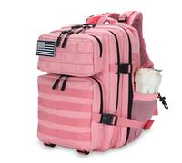 Lovelinks21 Mochila táctica impermeable de 25 L, mochila militar para hombres y mujeres, mochila de viaje pequeña, Rosa, Samll