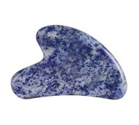 Loveliome FCXY0005-9 Loveliome - Herramientas de masaje facial, cuarzo rosa natural, tablero de piedra guasha para terapia de acupuntura SPA, tratamiento de punto de activación, , , Piedra azul, 1.00[set de ]