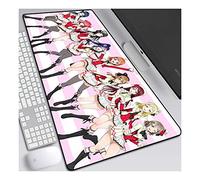LoveLive Alfombrilla Raton Anime Gaming Mouse Pad XXL 800x300x3 mm,Impermeable con 3mm Base de Goma Antideslizante,Special-Textured Superficie para Ordenador, PC y Laptop, A