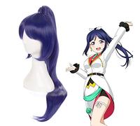 ¡LoveLive! ¡Sol! Peluca Aqours AZALEA Kanan Matsuura Cosplay Cabello Largo y recto Coleta Pelo sintético Halloween Mujeres adultas