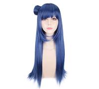 LoveLive Sunshine Tsushima Yoshiko peluca larga recta con bollo Cosplay disfraz Love Live Yohane pelucas de pelo resistentes al calor