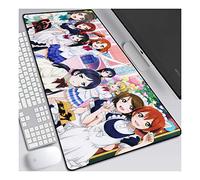 LoveLive XXL Anime Alfombrilla para ratón 800 x 300 mm - Speed Gaming Mousepad - Mouse Pad para Ordenador - 3mm Goma Antideslizante, para Gamers Ordenador, PC y Laptop, B