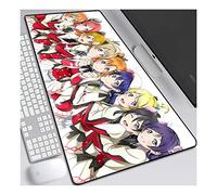 LoveLive XXL Anime Alfombrilla para ratón 900 x 400 mm - Speed Gaming Mousepad - Mouse Pad para Ordenador - 3mm Goma Antideslizante, para Gamers Ordenador, PC y Laptop, C