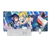 LoveLive XXL Anime Alfombrilla para ratón 900 x 400 mm - Speed Gaming Mousepad - Mouse Pad para Ordenador - 3mm Goma Antideslizante, para Gamers Ordenador, PC y Laptop, M